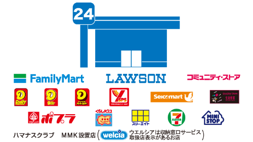 コンビニ・郵便振替（後払い）